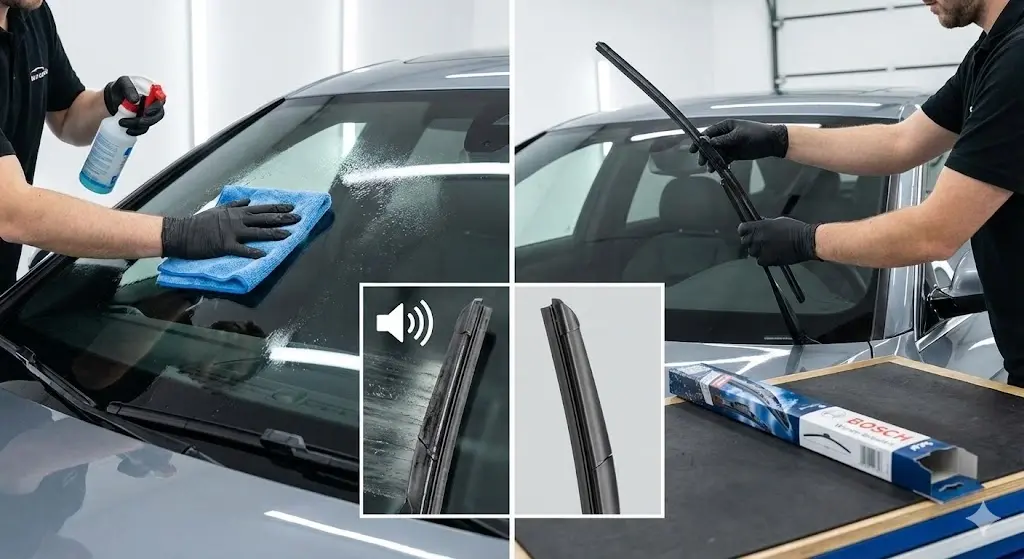 Limpieza de ventanas y parabrisas