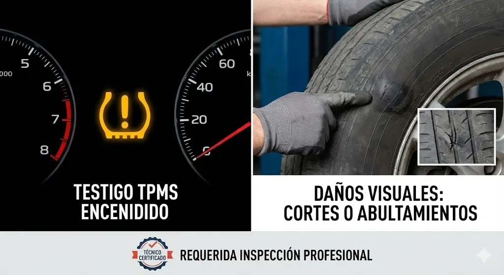 Identificación de revisión de neumáticos